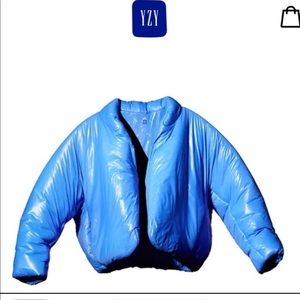 Yeezy X  Blue Puffer Round Jacket UNISEX